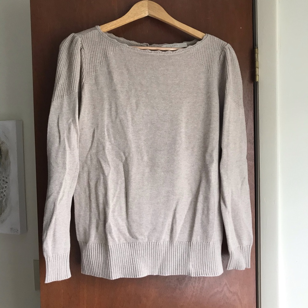 Loft tan sweater